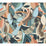 York Fauvist Flock Coral & Aqua Wallpaper AG2016