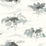 Seabrook Designs Brushstroke Trees Metallic Silver, Ebony, & Pearl Wallpaper Sample AH40700