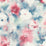 Seabrook Designs Abstract Floral Denim Blue, Scarlet, & Off-white Wallpaper AH40911