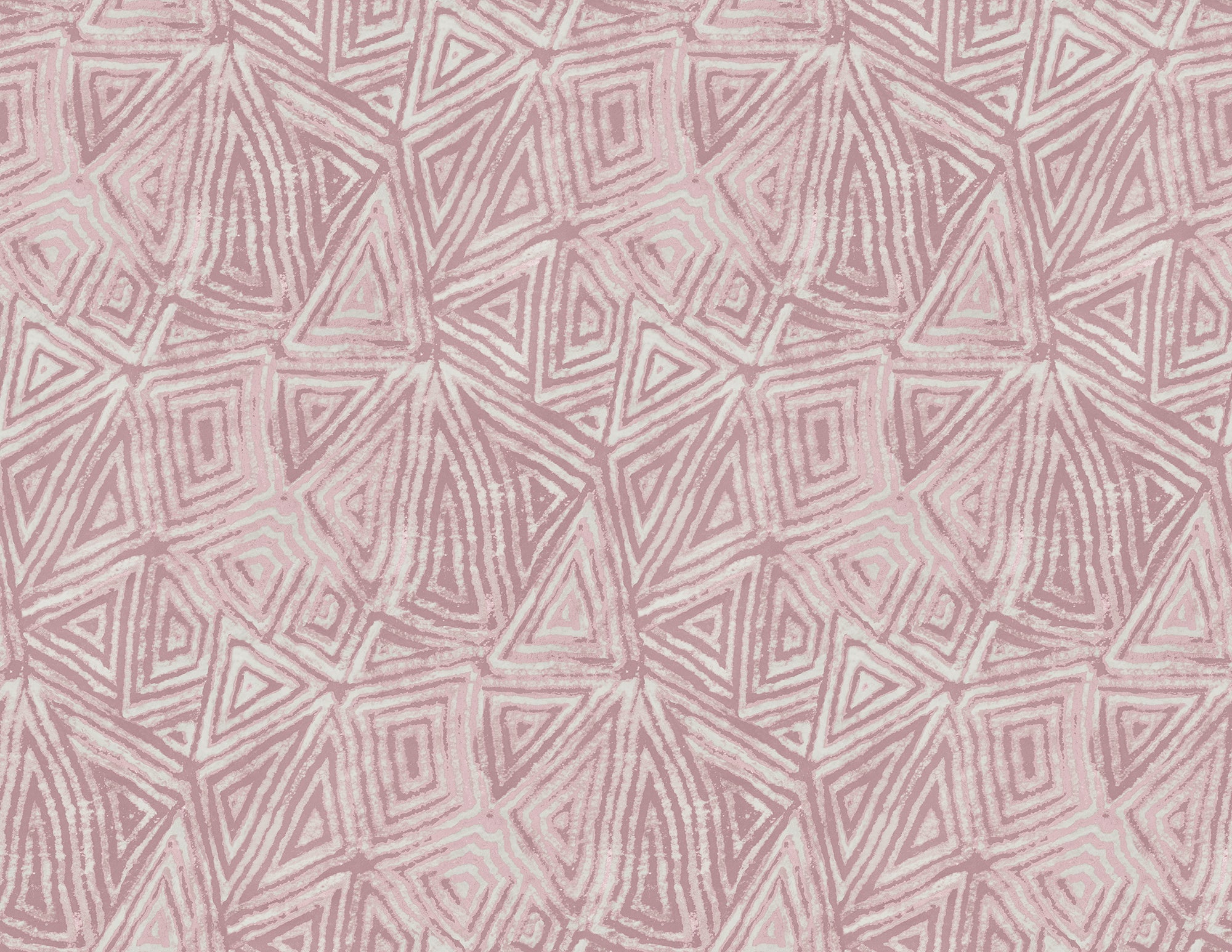 Seabrook Designs African Geo Metallic Mauve & Pearl Wallpaper AH41501