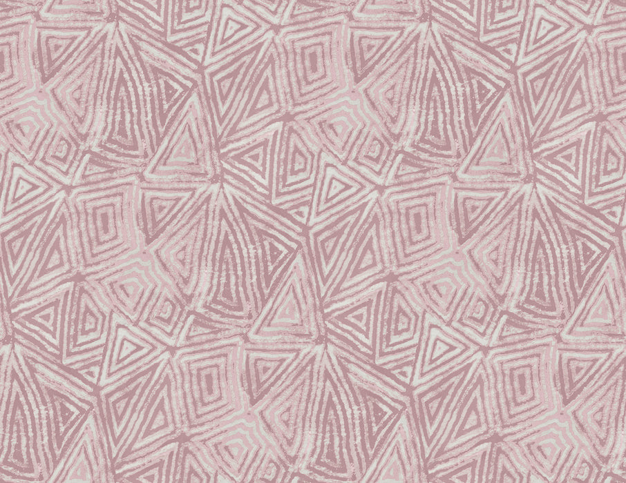 Seabrook Designs African Geo Metallic Mauve & Pearl Wallpaper AH41501