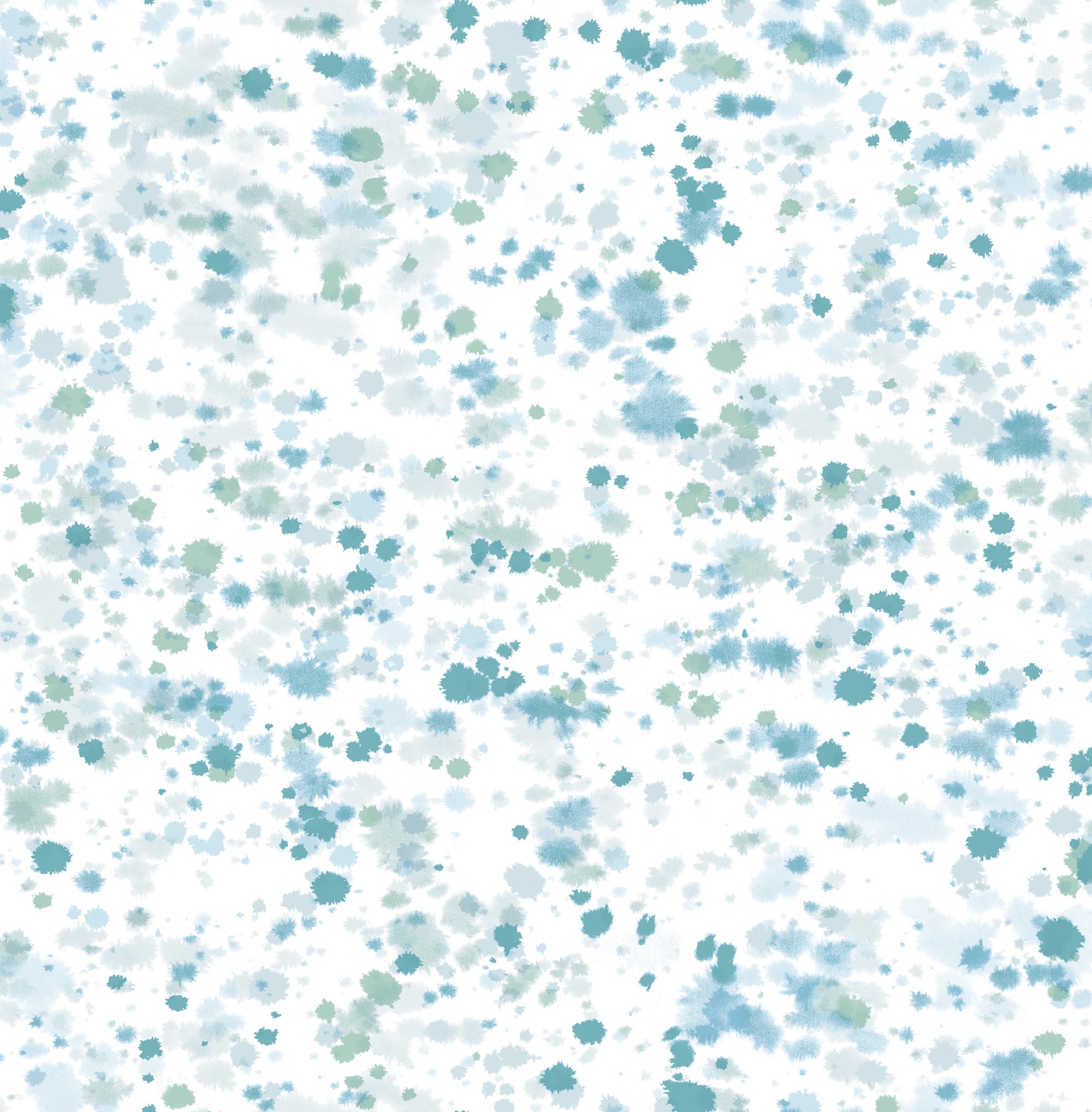 Seabrook Designs Splatter Metallic Ice Blue, Turquoise, & Mint Green Wallpaper AH41702