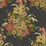 Seabrook Designs Dynasty Floral Metallic Ebony Wallpaper Sample AI40000