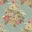 Seabrook Designs Dynasty Floral Metallic Blue Mist Wallpaper Sample AI40001