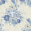 Seabrook Designs Dynasty Floral Metallic Linen And Blue Wallpaper Sample AI40002