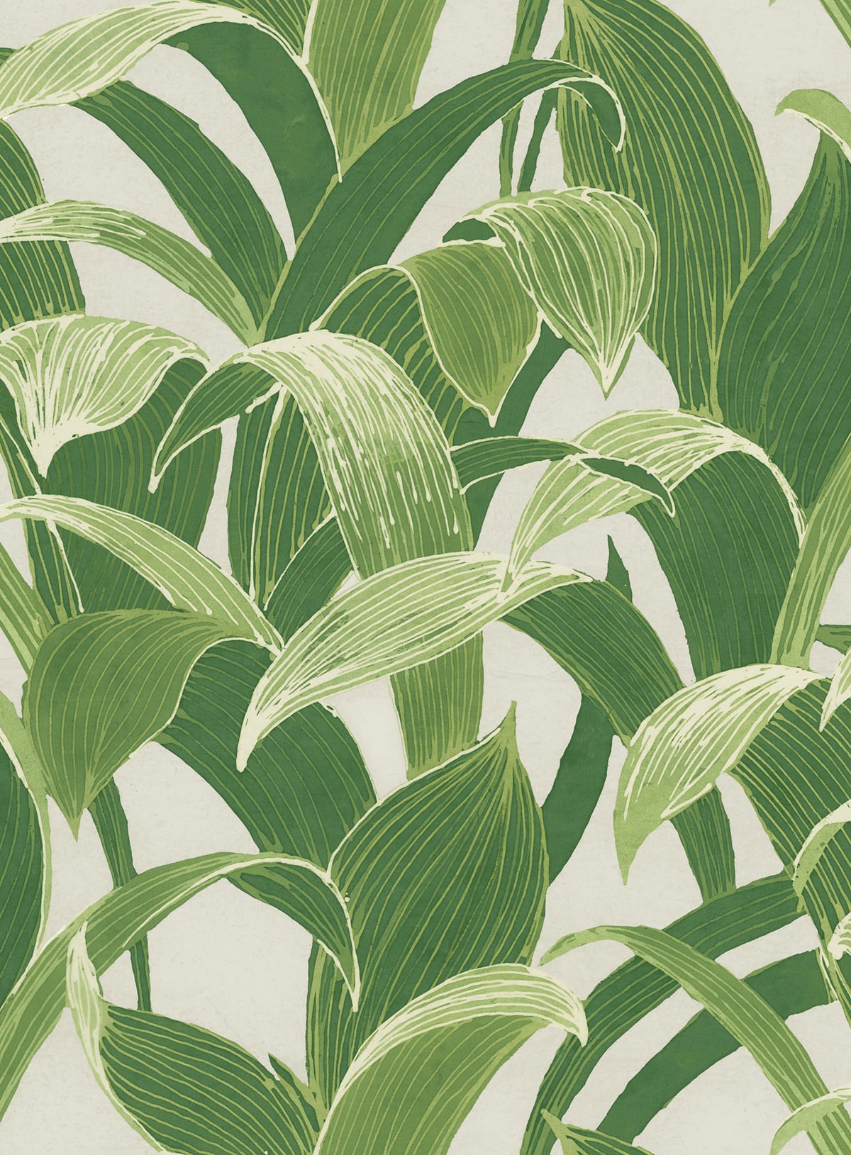 Seabrook Designs Imperial Banana Groves Metallic Pearl And Forest Green Wallpaper Sample AI40304