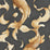 Seabrook Designs Koi Fish Metallic Gold And Ebony Wallpaper Sample AI40600