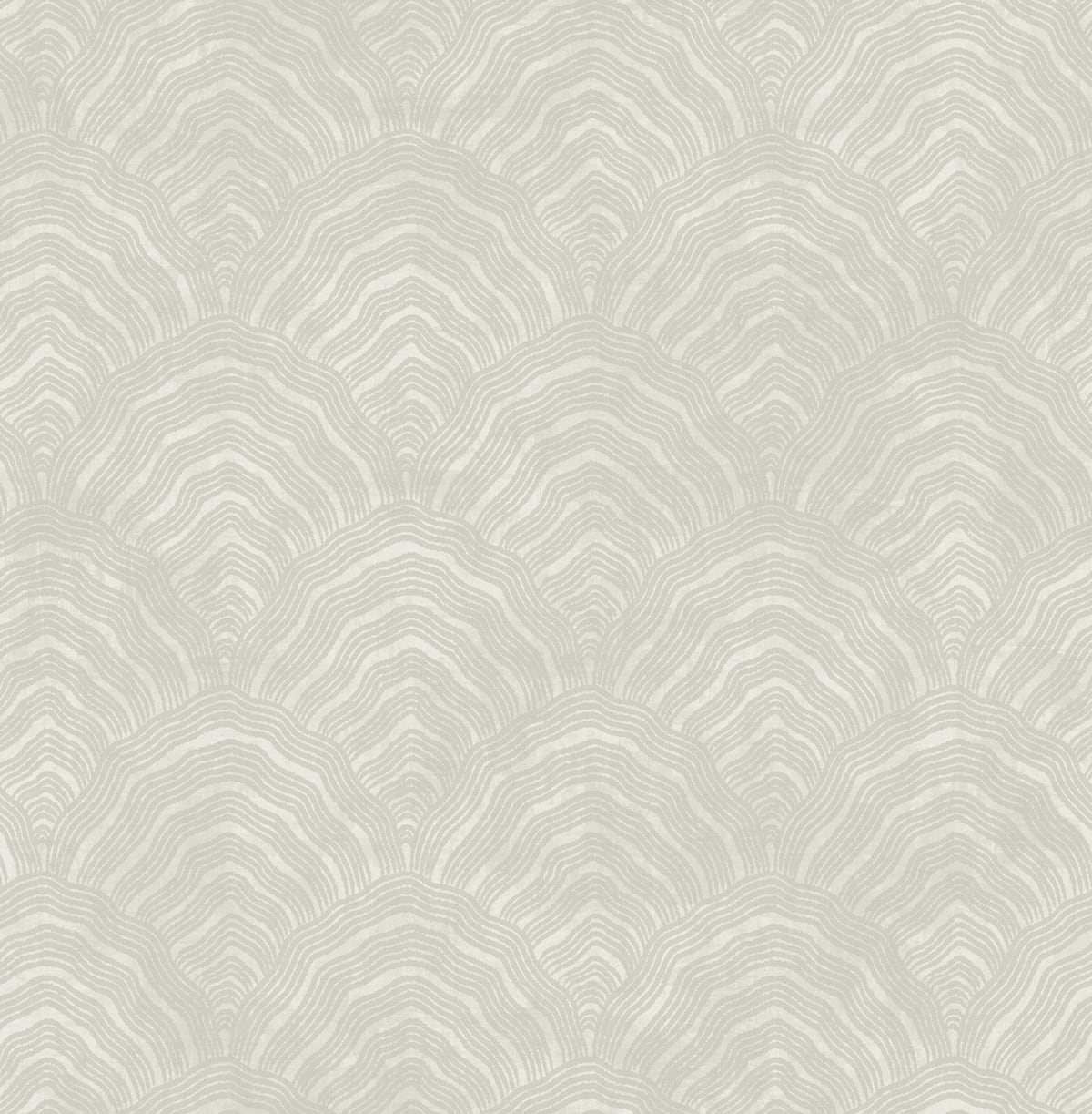 Seabrook Designs Confucius Scallop Linen And Metallic Pearl Wallpaper AI41505