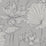 Seabrook Designs Lotus Floral Metallic Silver And Gray Wallpaper Sample AI42300