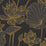 Seabrook Designs Lotus Floral Metallic Gold And Ebony Wallpaper Sample AI42306