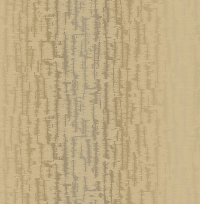 Seabrook Designs Koi Texture Metallic Gold And Taupe Wallpaper Sample AI42505