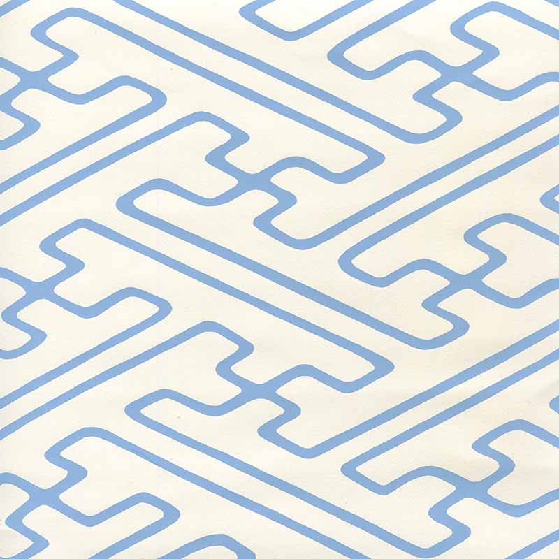 Alan Campbell Saya Gata Lines French Blue Wallpaper AP207-17