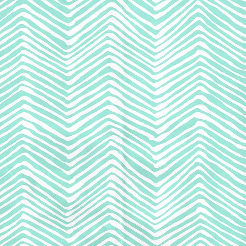 Alan Campbell Petite Zig Zag Turquoise Wallpaper Sample AP303-08PV