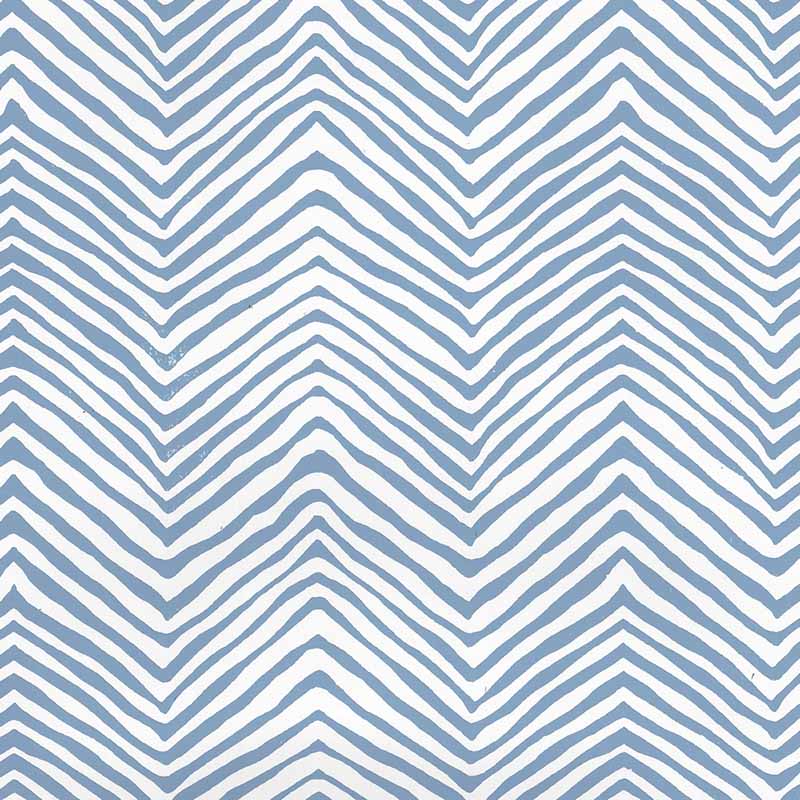 Alan Campbell Petite Zig Zag Slate Blue Wallpaper Sample AP303-09PV