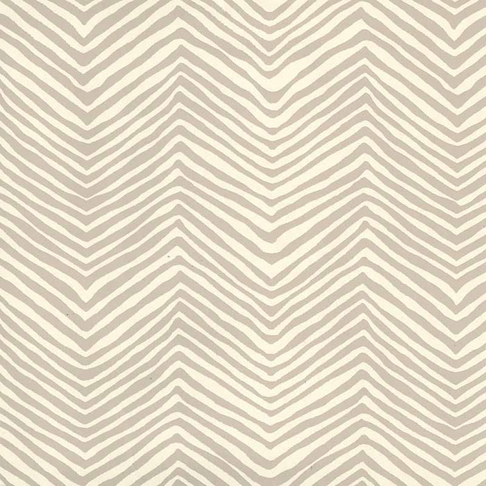 Alan Campbell Petite Zig Zag Taupe Wallpaper Sample AP303-11