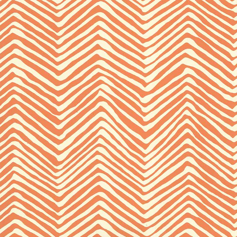 Alan Campbell Petite Zig Zag Salmon Wallpaper AP303-12