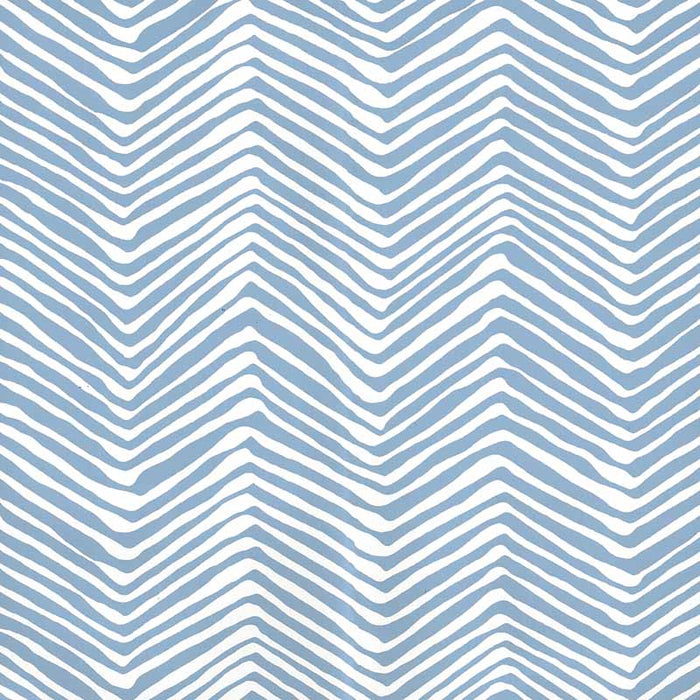 Alan Campbell Petite Zig Zag French Blue Wallpaper Sample AP303-15AWP