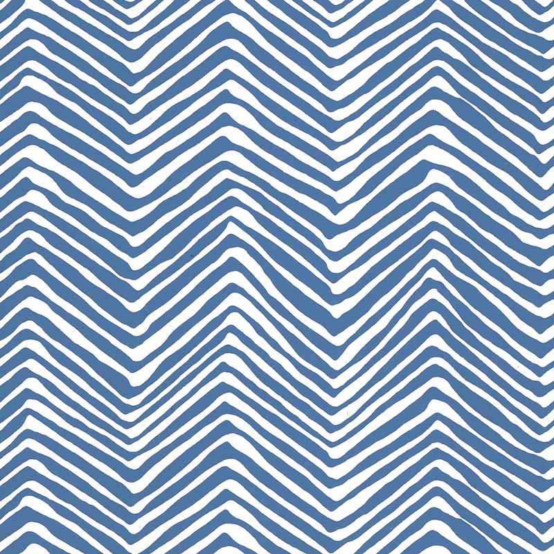 Alan Campbell Petite Zig Zag Pacific Blue Wallpaper AP303-22