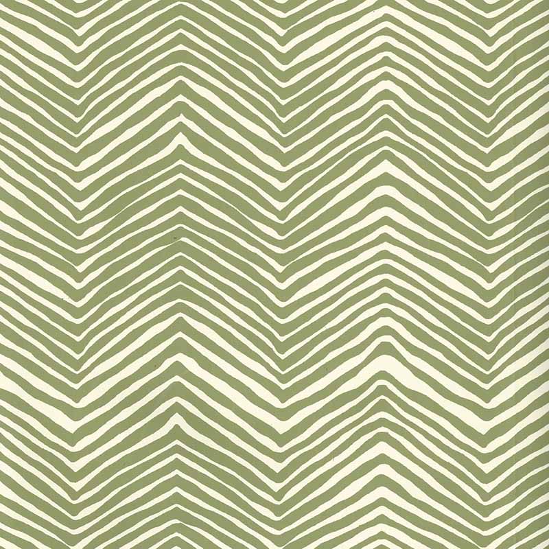 Alan Campbell Petite Zig Zag Jungle Green Wallpaper Sample AP303-32