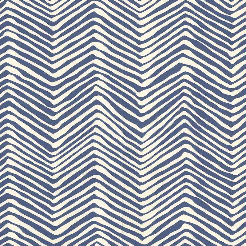 Alan Campbell Petite Zig Zag New Navy Wallpaper AP303-39