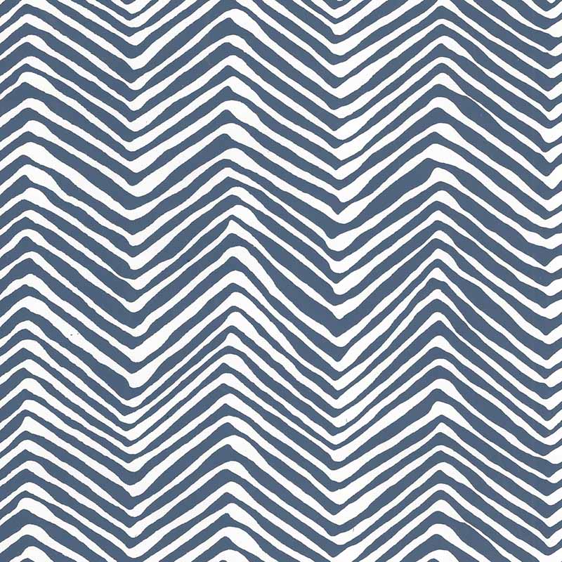 Alan Campbell Petite Zig Zag New Navy Wallpaper Sample AP303-39PV