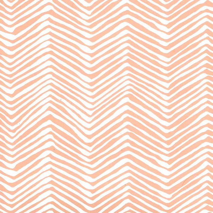 Alan Campbell Petite Zig Zag Peach Wallpaper Sample AP303-4