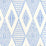 Alan Campbell Safari Embroidery French Blue Wallpaper Sample AP850-05