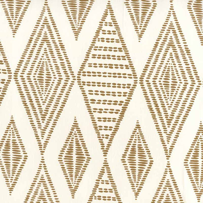 Alan Campbell Safari Embroidery Caramel Wallpaper Sample AP850-14