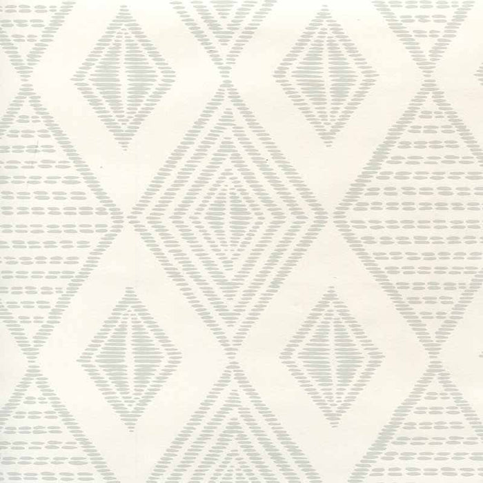 Alan Campbell Safari Embroidery Light Gray Wallpaper Sample AP850-16