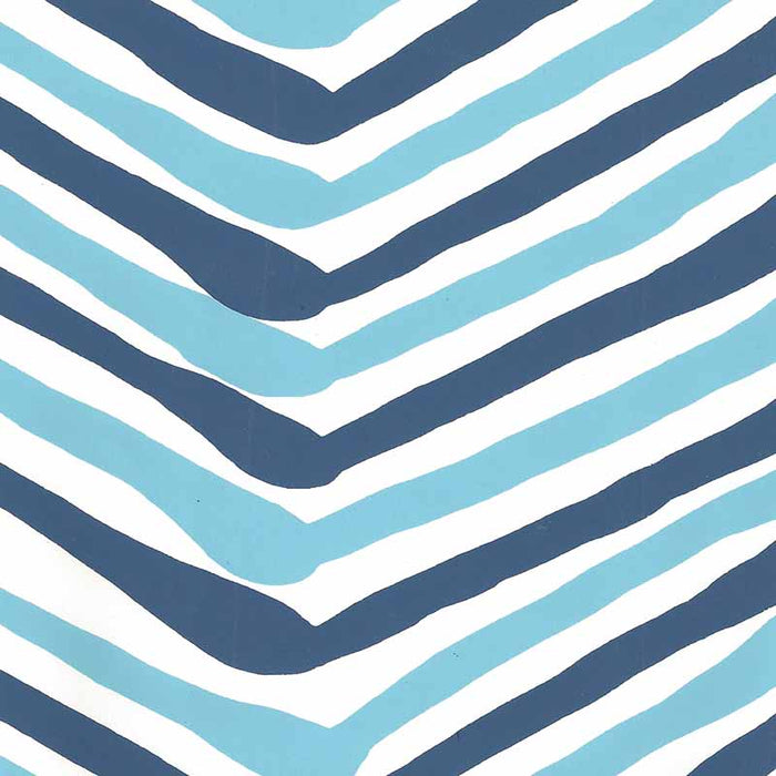 Alan Campbell Zig Zag Multicolor New Blue Navy Wallpaper AP950-04