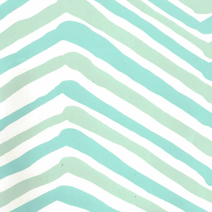 Alan Campbell Zig Zag Multicolor Aqua Light Turquoise Wallpaper Sample AP950-07