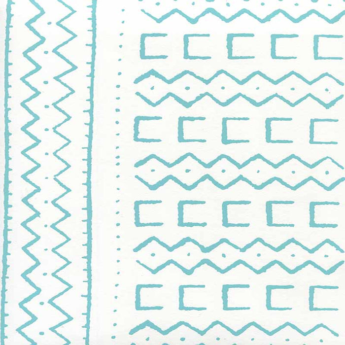 Alan Campbell Beau Rivage Turquoise Wallpaper Sample AP980-03