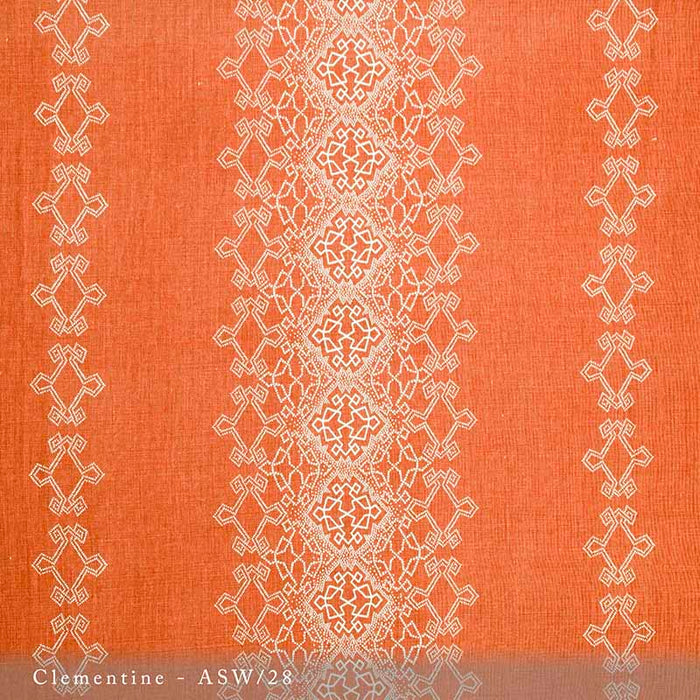 Lisa Fine Aswan Clementine Fabric Sample ASW-28