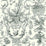 York Old World Toile Black & White Wallpaper AT4237