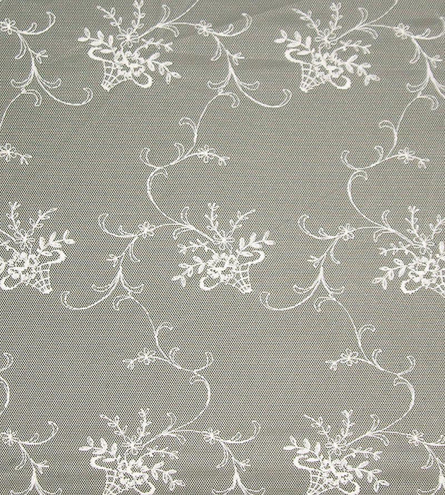 Old World Weavers Brigitte Sheer Ivory Fabric Sample AU 00016087