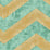 Seabrook Designs Hubble Chevron Metallic Gold And Teal Wallpaper Sample AV50415