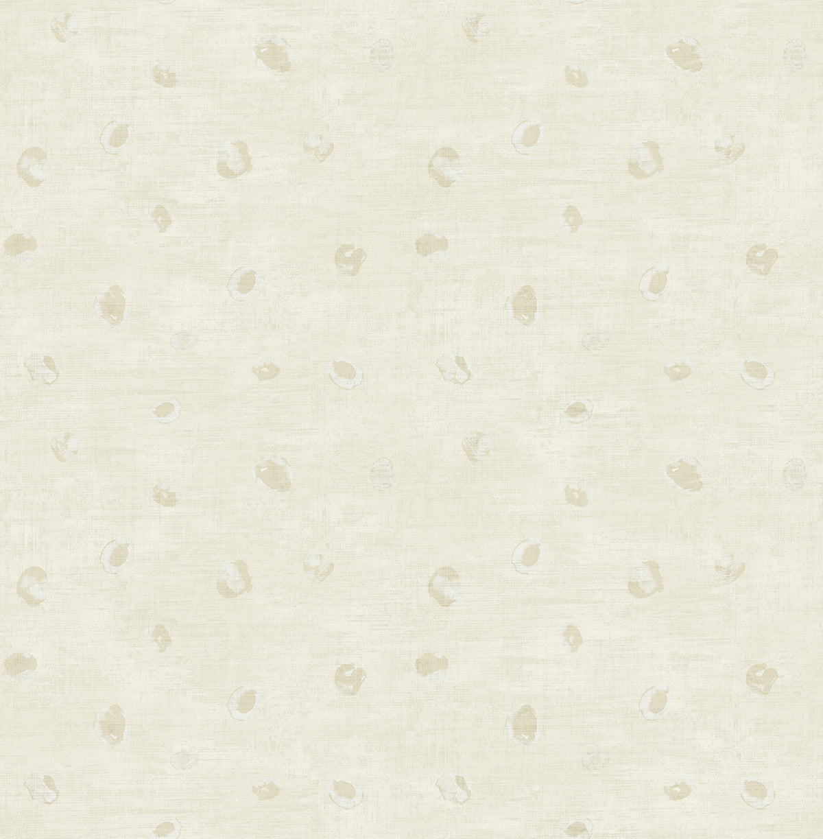 Seabrook Designs Hubble Dots Metallic Gold And Ivory Wallpaper AV50608