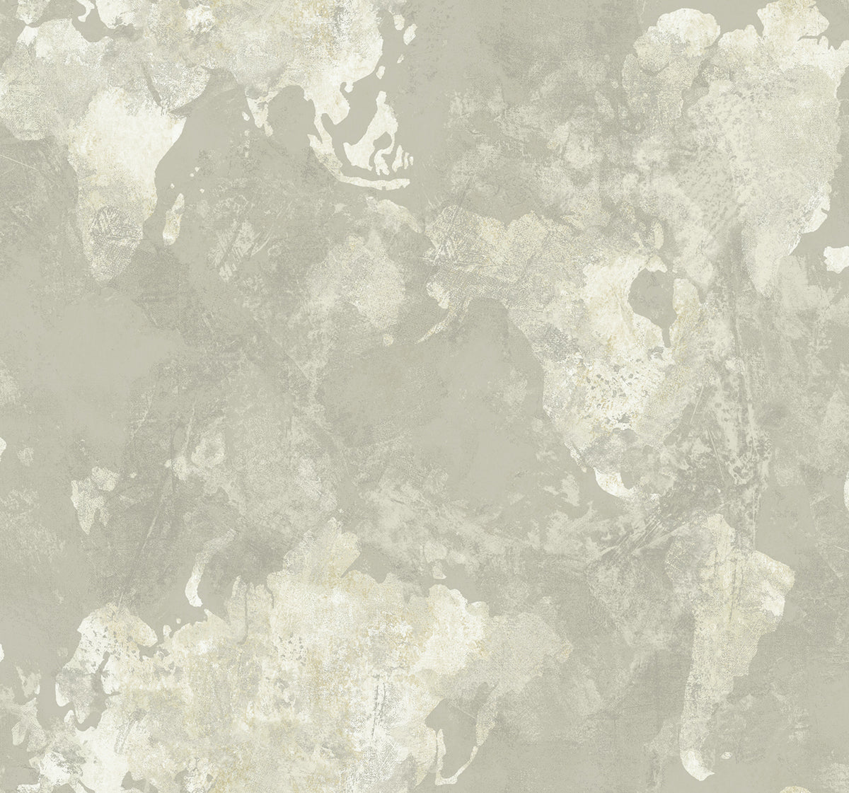 Seabrook Designs Galileo Faux Metallic Silver And Off-white Wallpaper AV50908