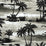 Seabrook Designs Moseley Palm Trees Black And Grey Wallpaper Sample AV51600