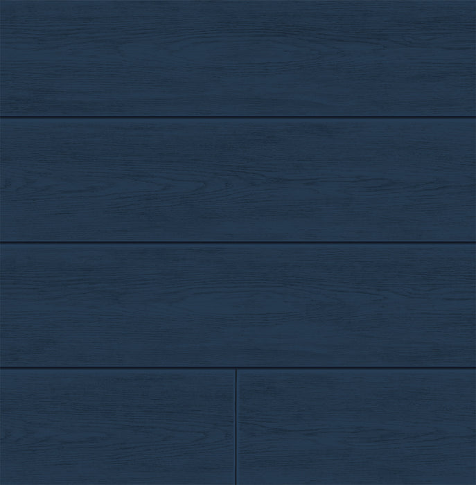 NextWall Coastal Blue Shiplap Coastal Blue Wallpaper Sample AX10902