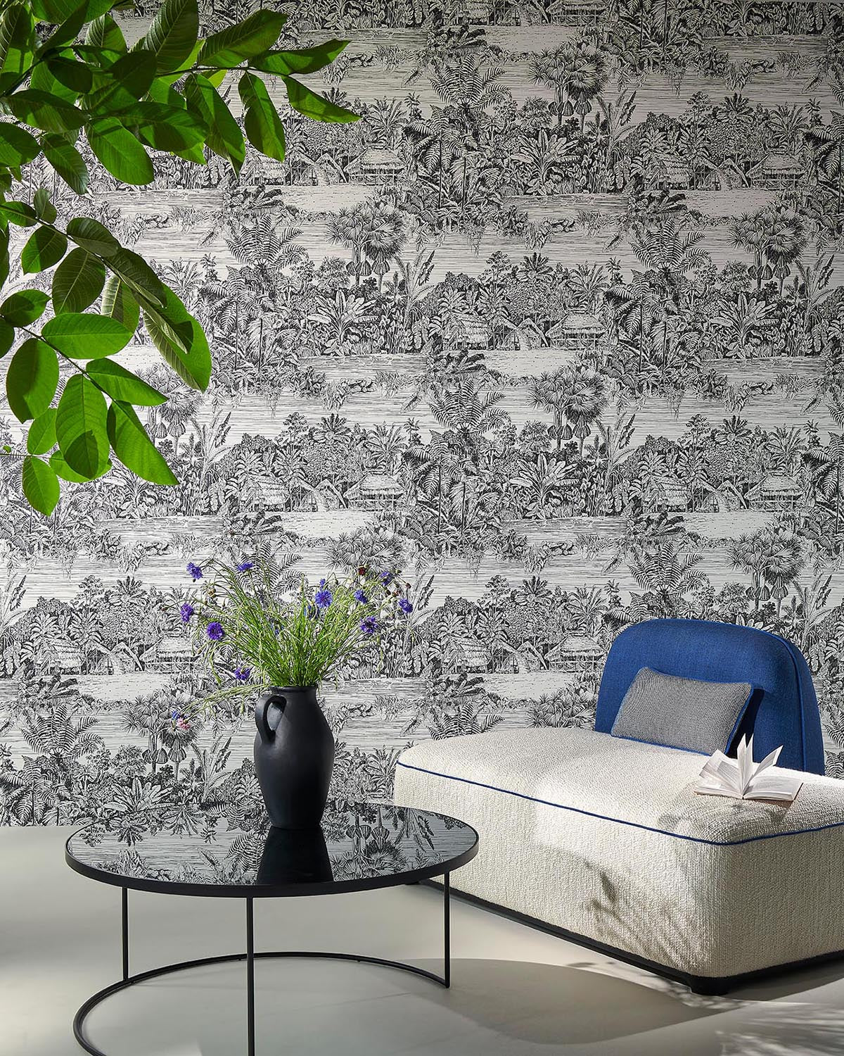 Pierre Frey Belize Ciel Wallpaper Sample FP959001