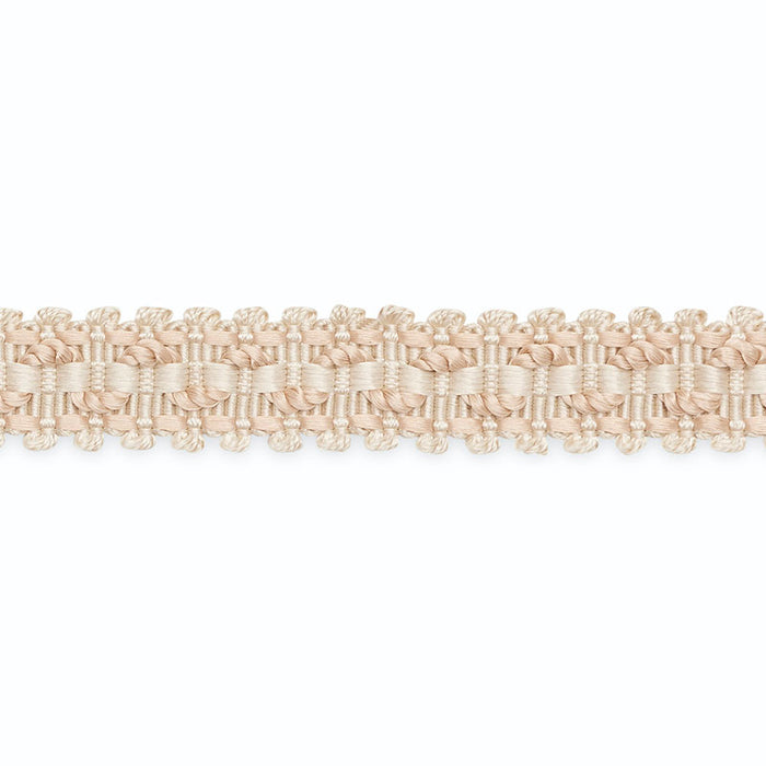 Schumacher Roberta Braid Ecru/Peche Trim Sample B159-2