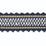 Schumacher Nikita Braid Midnight/Cashew Trim Sample B181-11