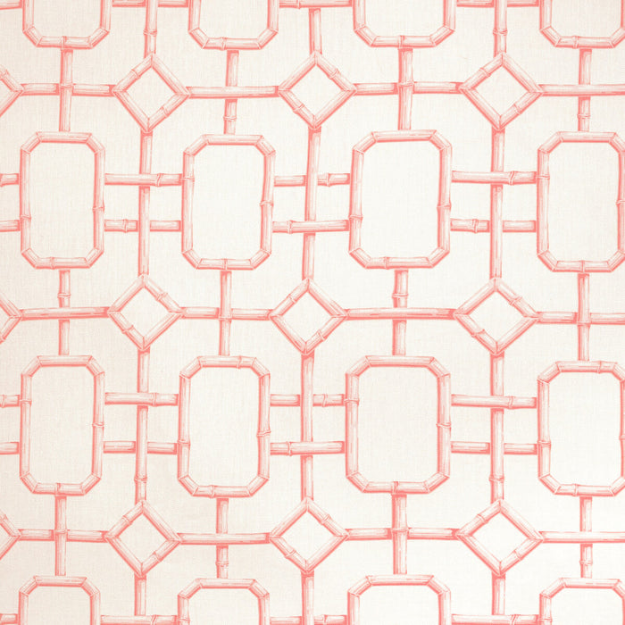 Kravet Couture Bambu Fret Coral Fabric BAMBU FRET.719.0