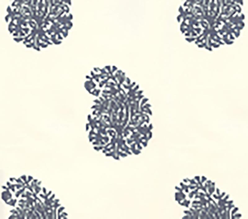 China Seas Bangalore Paisley Navy Wallpaper 6040-02WP