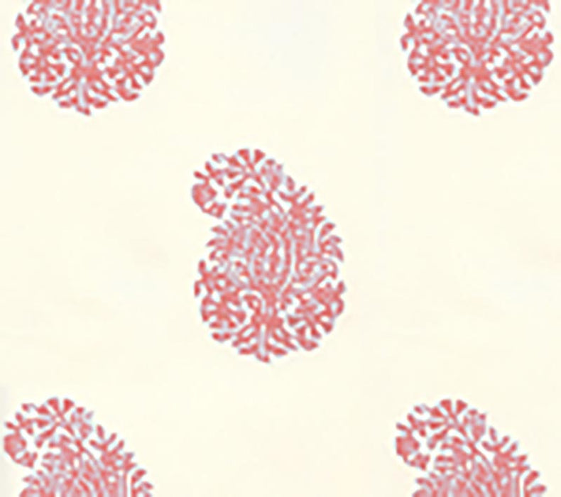 China Seas Bangalore Paisley New Shrimp Wallpaper Sample 6040-04WP