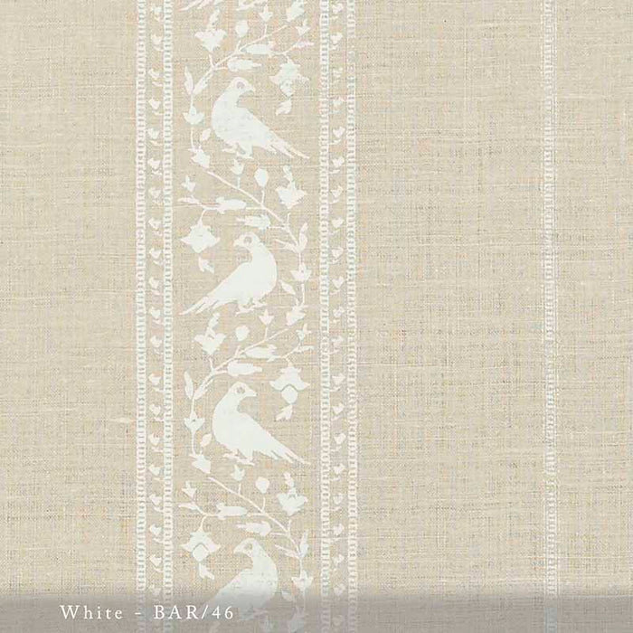 Lisa Fine Baroda I White Fabric Sample BAR-46