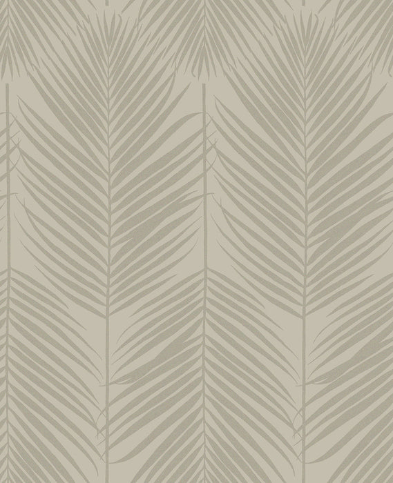 Seabrook Designs Persei Palm Champagne Wallpaper Sample BD50003