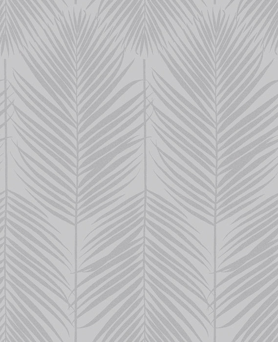 Seabrook Designs Persei Palm Nickel Wallpaper Sample BD50010