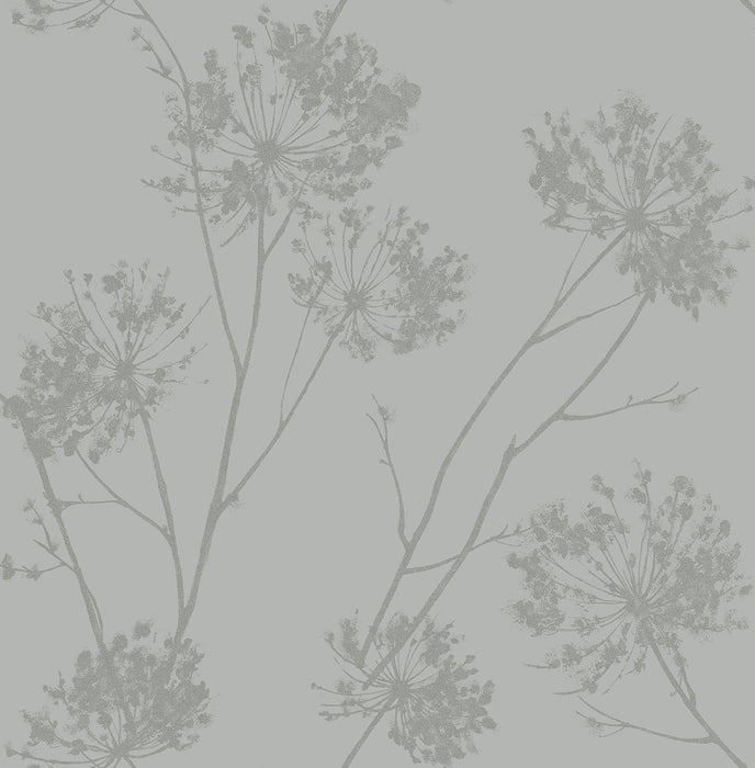 Seabrook Designs Wild Grass Silversmoke Wallpaper BD50210